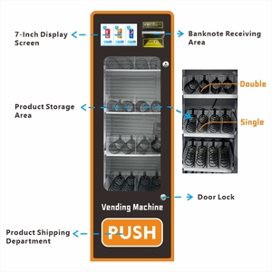Meilleure vente Qianmei 16 emplacements Snack Distributeur automatique <span class=keywords><strong>de</strong></span> boissons Fonction SDK Accepteurs <span class=keywords><strong>de</strong></span> pièces/billets Lecteurs <span class=keywords><strong>de</strong></span> cartes Garantie 1 an - Product Image 4