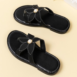 Sandales plates grande taille pour femmes, respirantes, en PU, pour l'extérieur, chaussures d'été, amortissantes, design simple, plateforme, tendance mode - Product Image 5