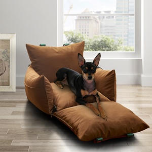 Asiento de coche multifunción para perros, cama de viaje de lujo para perros, bolsas de transporte al aire libre para mascotas, asiento elevador con correa de seguridad para perros en el lateral - Product Image 3