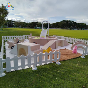 Oferta Especial: Conjunto de Equipos Combinados para Alquiler de Parque Infantil Interior con Castillo, Piscina de Bolas, Túnel y Tobogán - Product Image 6