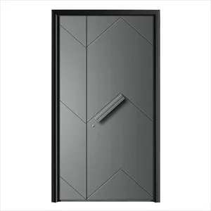 Puerta blindada Europea Diseño de cerradura inteligente externa puertas blindadas de casa de alta calidad para casas