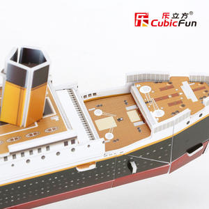 Jeu de puzzle éducatif 3D, coffret cadeau, modèle en papier personnalisé du Titanic, bateau de croisière, <span class=keywords><strong>architecture</strong></span>, pour enfants, adolescents et adultes - Product Image 4