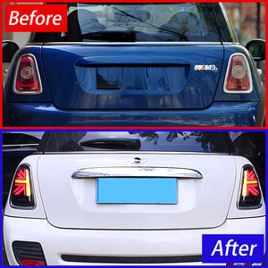 Montaje de lámparas de luz trasera de coche estilo bandera mejorada para <span class=keywords><strong>Mini</strong></span> R56 R57 R58 R59 2007-2010 accesorios de lámpara trasera de animación de inicio LED - Product Image 3