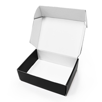 Boîte à vêtements en papier noir sur mesure, grande, pour perruque, boîte d'expédition, emballage rigide en carton de luxe, boîte cadeau pour robe de mariée