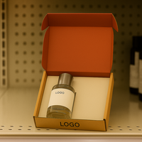 Emballage de flacon de parfum personnalisé avec laminage numérique brillant, boîte rigide carrée recyclable, fermeture magnétique, cosmétiques, perruques, cadeaux