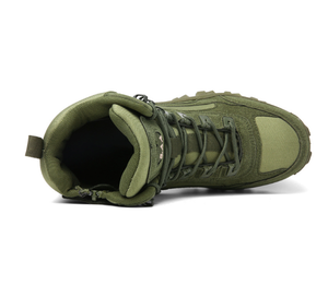 Bottes de randonnée et d'entraînement vertes DFB22 pour le camping en extérieur, modèle Khaki 5AA SAA, personnalisables, stock disponible, bottes de désert vertes UNMK AS33 Unzhoumake - Product Image 3