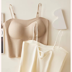 986 # Desnudez sin rastro, sin tirantes de Aro de acero, hermosa envoltura trasera, almohadilla para el pecho femenino, Copa fija todo en uno, Sujetador envolvente interior y exterior - Product Image 6