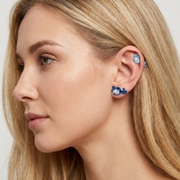 Bijoux HGC, Piercing de nez en titane G23 ASTM F136, Anneau labret sans filetage queue de chat, Clous d'oreille à dos plat pour femmes