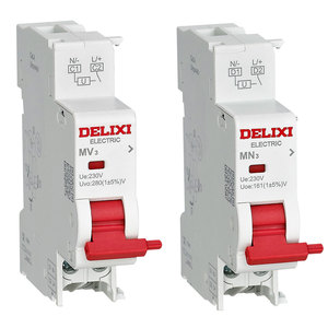 Accesorios para Disyuntor Miniatura Delixi, Protección de Sobretensión/Subtensión de Media Tensión, Contacto Auxiliar de Subtensión, Unidad de Disparo por Derivación - Product Image 2