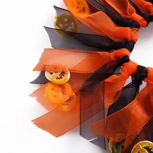 ربطة عنق للحيوانات الأليفة صديقة للبيئة بالجملة، مصنوعة يدويًا من القطن العضوي، عصابة رأس للكلاب بألوان الهالوين، إكسسوار أنيق للحيوانات الأليفة - Product Image 4