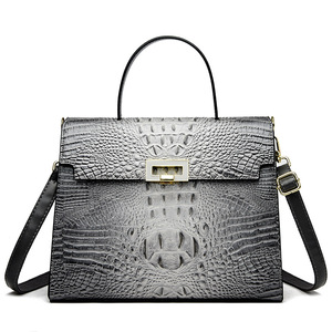 Alligator Candy Pattern Luxury Women's Shoulder <strong>Bags</strong> Stylish Tote <strong>Purses</strong> <strong>Chain</strong> Decoration Zip Closure Fashionable New Handbags - Product Image 4