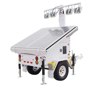 Solar <b>Powered</b> Light <b>Tower</b> Trailer With Led Lights For Construction Sites - Product Image 5