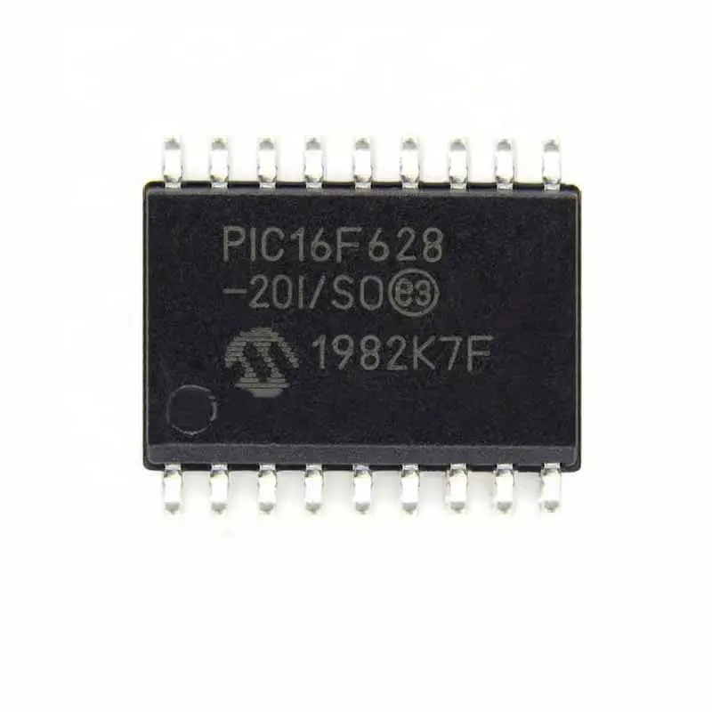 PIC16F628-20I/SO novo microcontrolador original de 8 bits IC MCU 8Bit 3.5KB Flash SOIC18 componentes eletrônicos