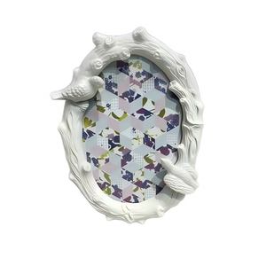 Cadre photo vintage <span class=keywords><strong>en</strong></span> résine blanche fait main, écologique, multi-tailles, avec ruban, pour <span class=keywords><strong>collage</strong></span>, cadeau de baby shower, tailles et couleurs personnalisées - Product Image 6