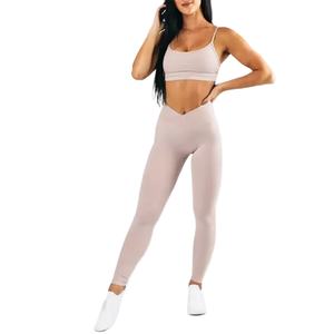 Pantalones Deportivos de Tela Suave y Transpirable, Cintura Alta, para Mujer, Leggings de Yoga para Gimnasio y Fitness - Product Image 5