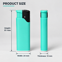 Briquet jetable en plastique uni avec sécurité enfant et impression personnalisée pour cadeaux promotionnels en magasin et événements
