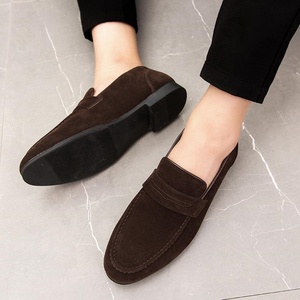 Zapatos de Vestir de Cuero para Hombre, Color Marrón, Estilo Mocasines con Punta en Pico, Cierre Deslizante, para Primavera y Verano - Product Image 5