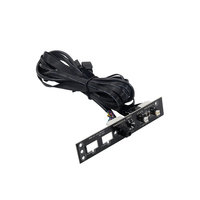 Computer Case Dual USB 3.0 PCB Power Reset Switch Microphone Input Audio Output Front Panel Mounted Extension Cable