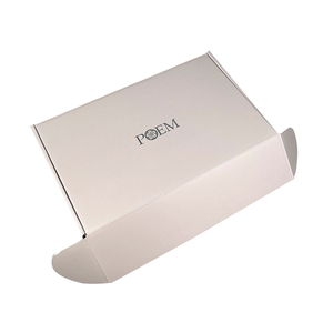 Recycled Private Label Boxes Mailer Shipping Rigid Mailing Box With Glossy Silver Logo