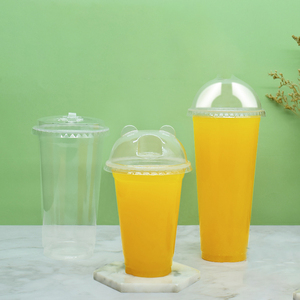 Disposable PP Plastic Togo <b>Cups</b> Coffee <b>Cold</b> Drinks high Transparent Custom Logo Lids UV/Silk Screen Printing factory price - Product Image 4