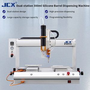 Máquina Dispensadora UV de Doble Plataforma de 300 ml con Barril de Silicona, Totalmente Automática y Controlada por PLC - Product Image 2