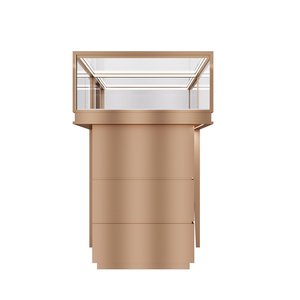 Chất lượng cao Tempered Glass thép không gỉ bán lẻ đồ trang sức cửa hàng đồng hồ Đèn LED nhà cung cấp đồ trang sức Showcase hiển thị ánh sáng - Product Image 2