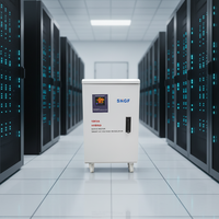 Stabilisateur de tension SVC hybride servo-automatique monophasé AC 220V 20 KVA en cuivre avec protection contre les surtensions, certification CE/ISO9001