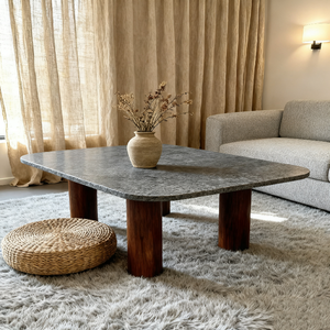 Pierre naturelle pour dalle de granit <span class=keywords><strong>noir</strong></span>, table basse moderne et durable pour salles à manger et salons - Product Image 1