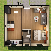 Maison conteneur extensible portable à rapport d'expansion personnalisé pour habitation polyvalente et actif commercial à revendre