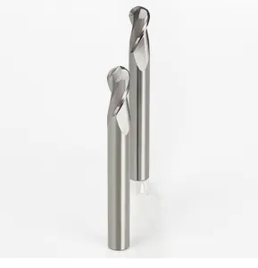 Fendmills con naso a sfera in tungsteno carburo di fresatura cnc sia rivestito che non rivestito adatto per parti 3C rame e alluminio