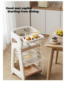 <span class=keywords><strong>Chaise</strong></span> <span class=keywords><strong>haute</strong></span> multifonctionnelle portable en plastique pour <span class=keywords><strong>bébé</strong></span> avec coussin de roue, plateau de table, <span class=keywords><strong>chaise</strong></span> simple pour enfants pour le sport et les loisirs - Product Image 6
