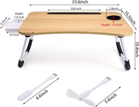 Nouveau support d'ordinateur portable de conception pliable en bois ordinateur portable pliable MDF Table bureau d'ordinateur pour le bureau à domicile
