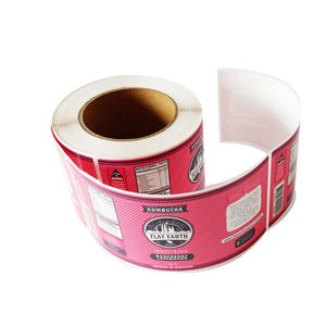 Etiquetas adhesivas autoadhesivas a prueba de agua, etiqueta de jugo de fruta embotellada, etiqueta adhesiva para bebidas, Impresión de rollo de plástico, etiqueta de embalaje - Product Image 3