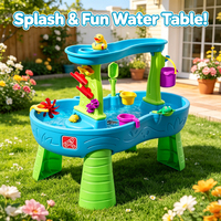 Lucky Toys Summer Fun Beach Tool Set Ensemble de table de plage en cascade à deux niveaux 14PCS pour l'été et ensemble de jeu de plage complet