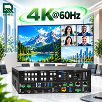 Commutateur KVM HDBaseT3.0 4x2 sans coupure avec double entrée et double USB-C, charge USB-C 100W pour salle de vidéoconférence