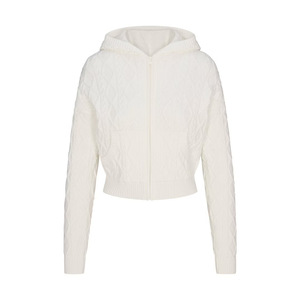 Ensemble de pulls automne/hiver, nouveau style - Tricot torsadé rétro, doux et confortable, manteau à capuche décontracté - Product Image 3