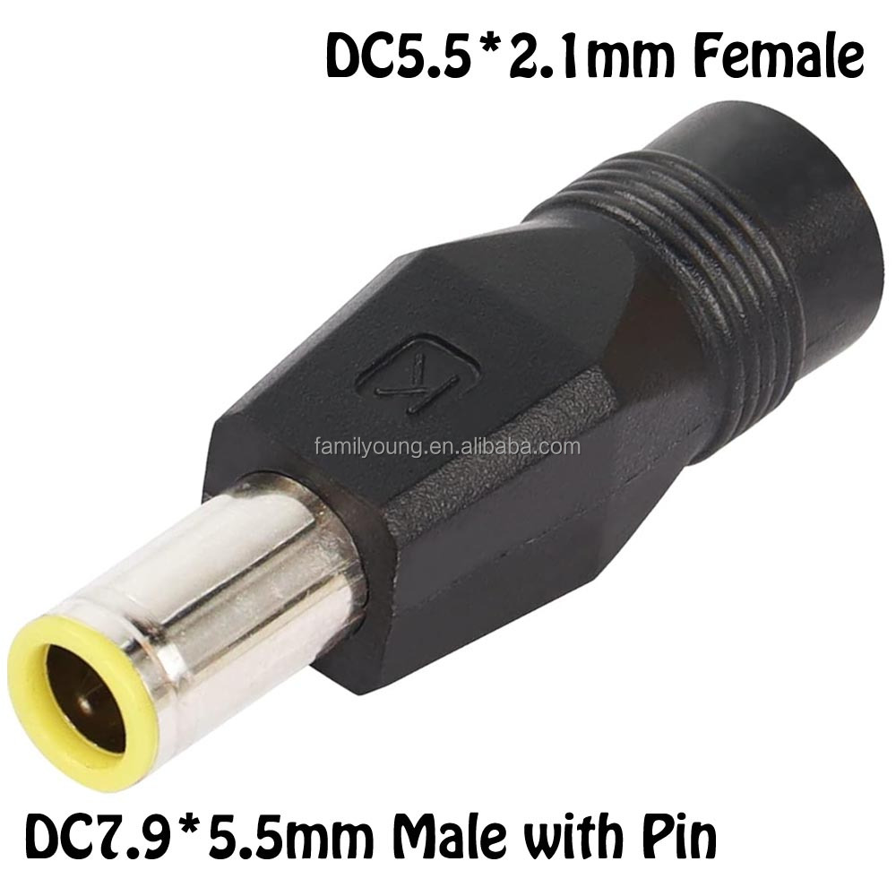 ShaOu New 1pcs Metal 5.5x2.1mm DC Power Male Plug Jack Adapter Connector New