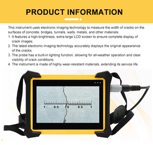 Alat Uji Lebar dan Kedalaman Retak Beton Ultrasonik, Detektor Logam Industri untuk Teknik Konstruksi - Product Image 6