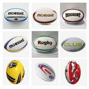 كرة رجبي مخصصة بجودة عالية للمباريات، مخيطة آليًا، كرة رسمية للمباريات، مقاس 4 ومقاس 5، كرة قدم وكرة رجبي من البولي فينيل كلورايد والبولي يوريثين - Product Image 6