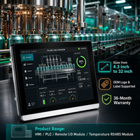Mochuan PLC HMI M007 7'' Çoklu İletişim Portları Geniş Sıcaklık Aralığı ile Tekstil Endüstrisinde Güvenilir İzleme İçin Uygun