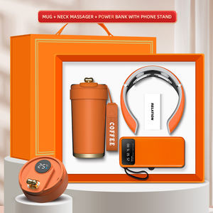 Bestseller Werbe-Geschenkset mit Individuellem Logo: Tasse / Nackenmassagegerät / Powerbank – Geschenke zur Mitarbeiterwertschätzung - Product Image 3