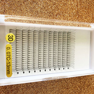 Extensions de cils Russian <span class=keywords><strong>Volume</strong></span> 3D 4D 5D <span class=keywords><strong>6D</strong></span> 8D 9D 10D à base fine et pointue, tiges courtes, pour Studio de cils Los Angeles, Marque privée - Product Image 6