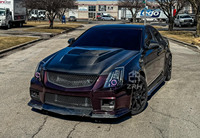 Capot moteur avant en fibre de carbone style V pour capot Cadillac CTS 2008-2012