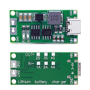 โมดูลชาร์จแบตเตอรี่ลิเธียม1-4A 2S 3S 4S 3-6V ชาร์จ USB สำหรับแบตเตอรี่ Lipo - Product Image 1