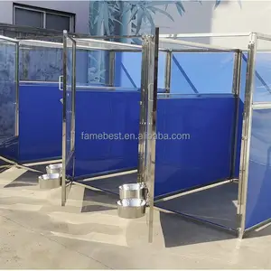 Customized Stainless Steel with Panels 4X4X6 FT/4X6X6FT Run Dog Kennel Suppliers