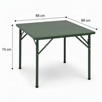 Table de salle à manger pliante moderne en métal, table pliante portable pour pique-nique, camping, jeux