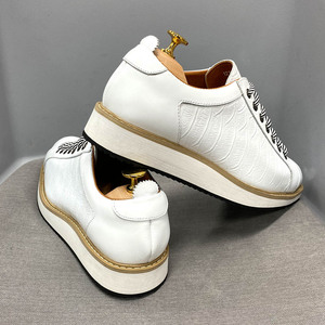1216-7 scarpe da <span class=keywords><strong>uomo</strong></span> in vera pelle di alta qualità con lacci a punta tonda scarpe basse comode scarpe da passeggio Casual scarpe da ginnastica da <span class=keywords><strong>uomo</strong></span> - Product Image 6