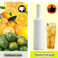1,2 kg Commerciële Passievrucht Drankconcentraat 60% Echt Fruit Sap 7x Verdikking voor Bubble Tea & Drankbereiding