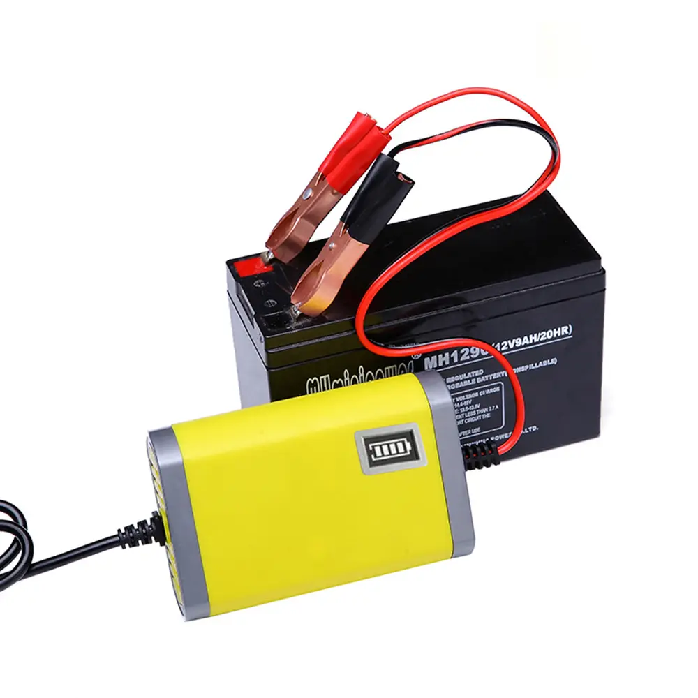 Cargador de batería de plomo ácido para coche, dispositivo de carga de 12 V, 6A, reparación de pulso rápido, con pantalla Lcd, venta al por mayor de fábrica