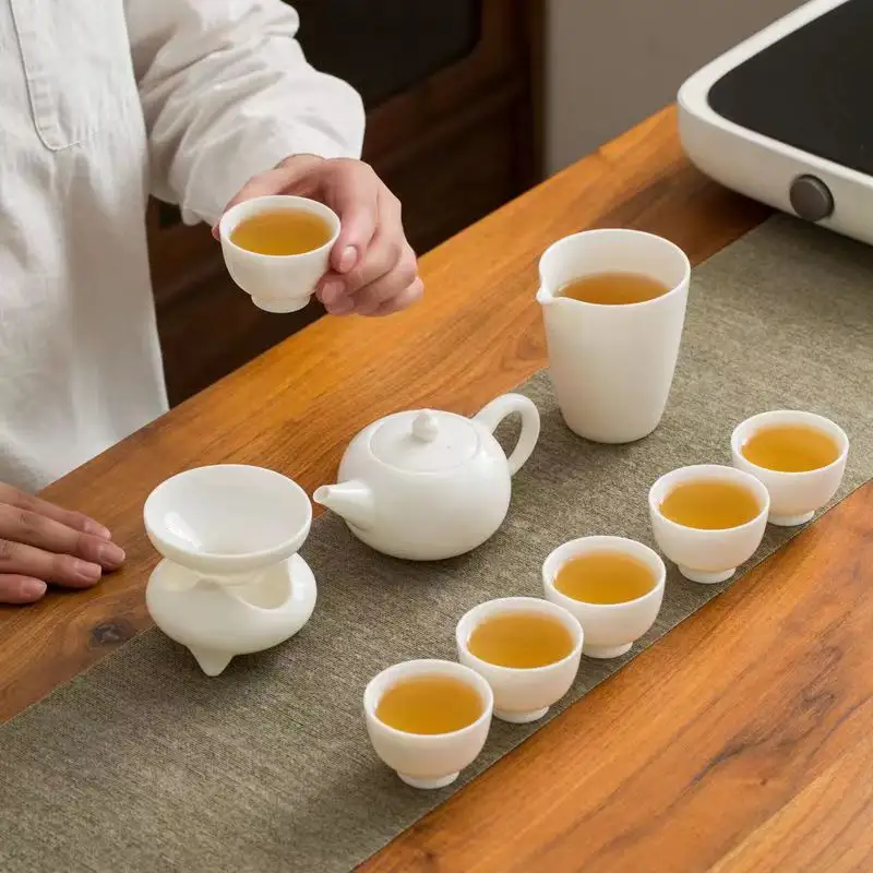 Échantillon tasse à thé de théière en céramique de jade suet